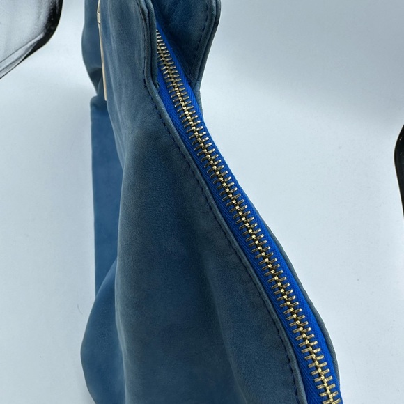 FENDI Blue Suede Nubuck Big Oversized Tote - Picture 7 of 10